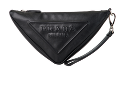 Triangle Pouch, Leather, Black, MII, DB, 3*